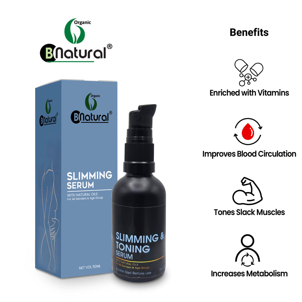 Slimming & Toning Serum with Natural Oils, 50 ml, For Weight Loss and Cellulite Reduction